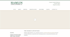 Desktop Screenshot of hamlinadvisors.com