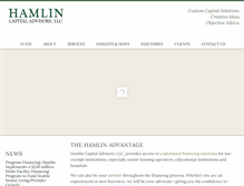 Tablet Screenshot of hamlinadvisors.com